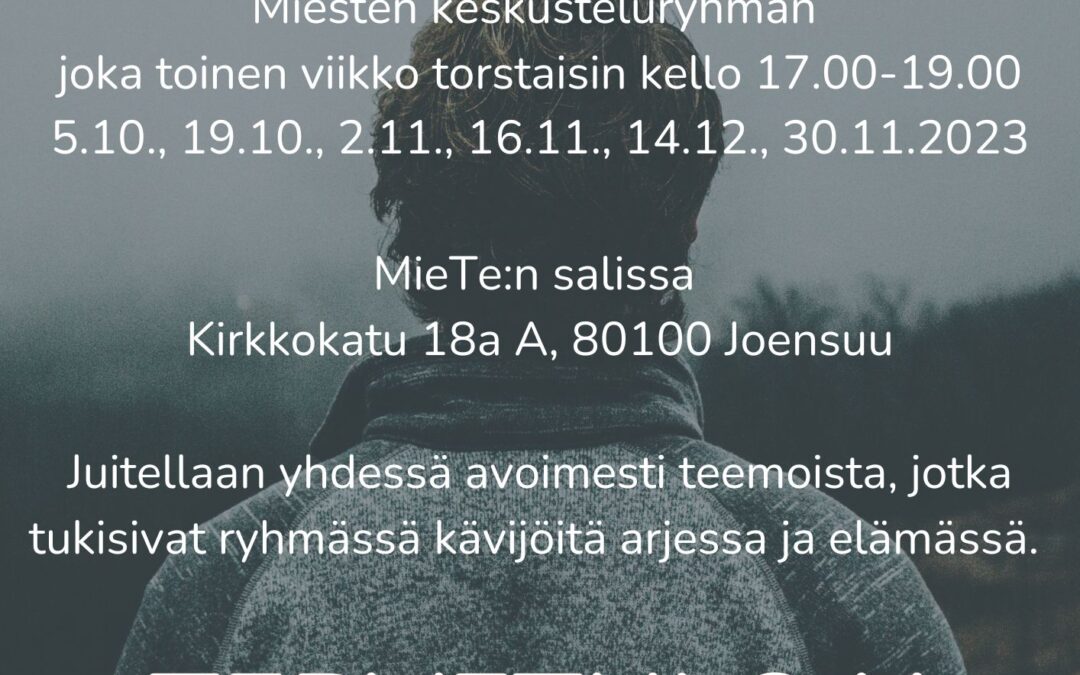 Miesten keskusteluryhmä 29.9