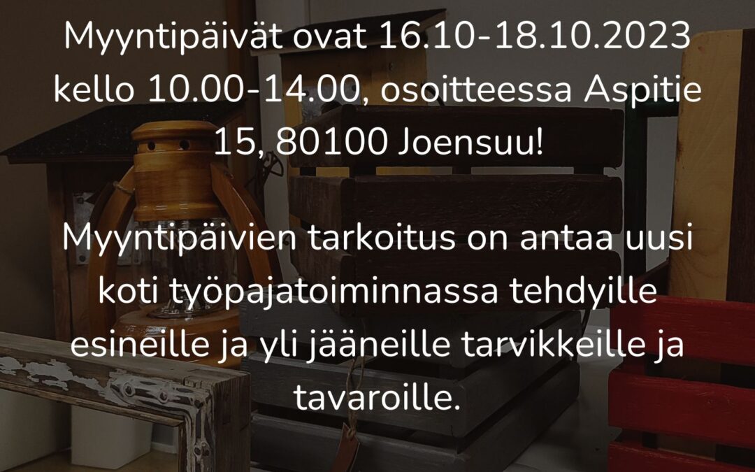 Myyntipäivät!