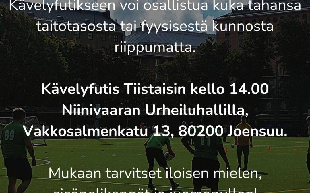 Kävelyjalkapllo logolla