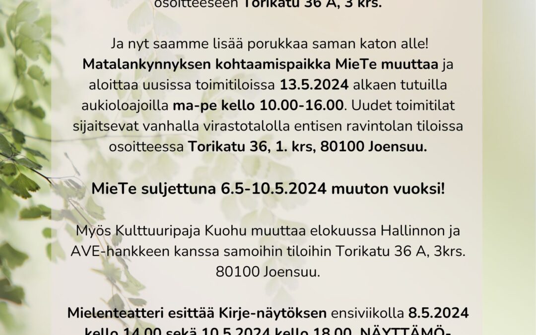 tiedote toukokuu 2024