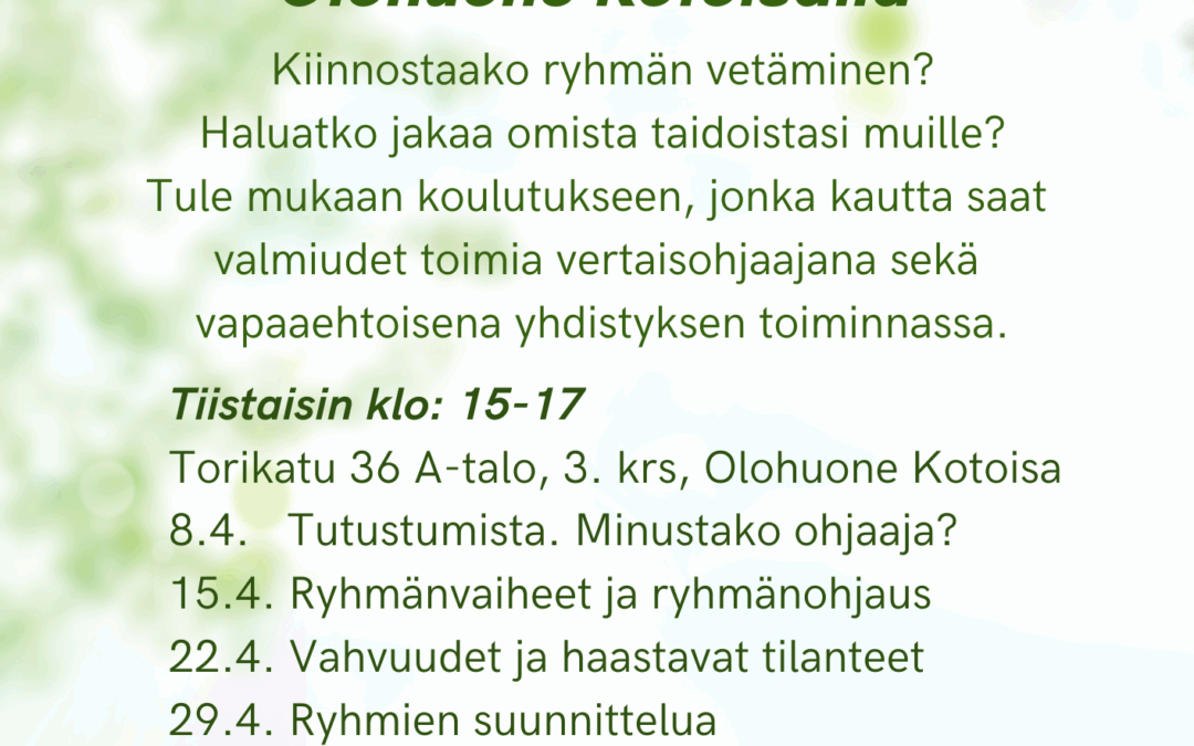 Vertaisohjaaja koulutus(2)