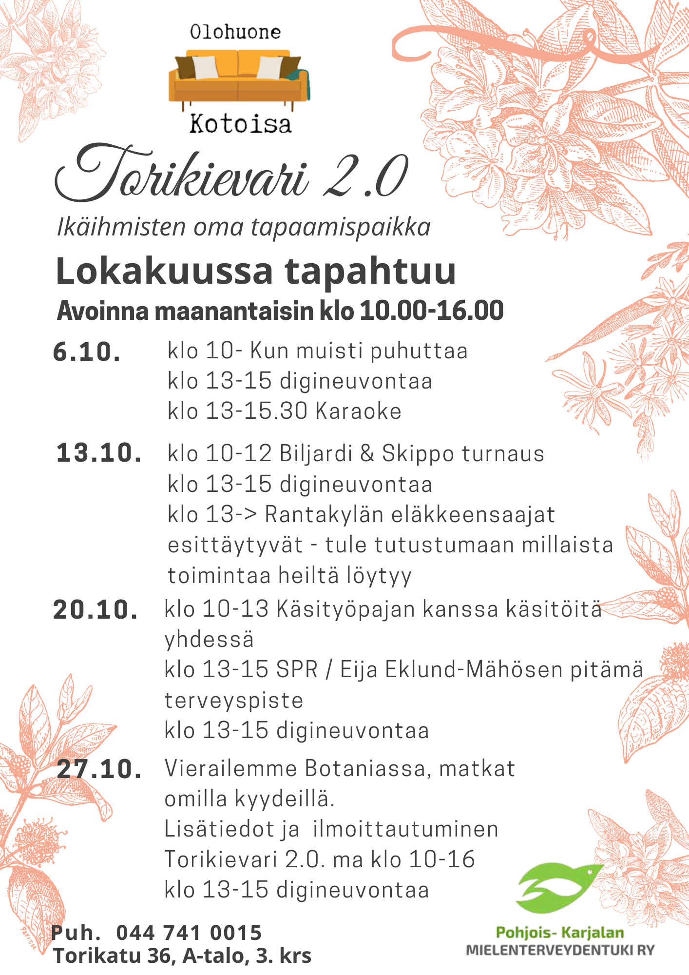 Torikievarin ohjelma lokakuu valmis