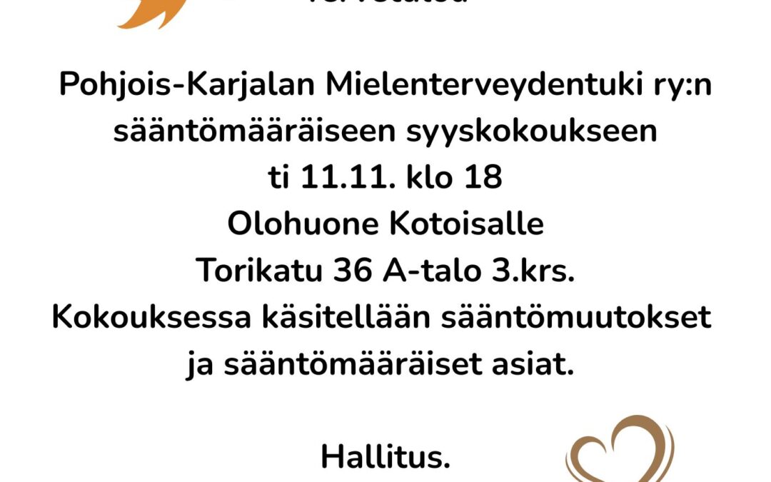 Yhdistyksen kevätkokous (A4)
